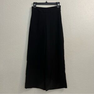 Zara high waisted wide leg crepe dress pants